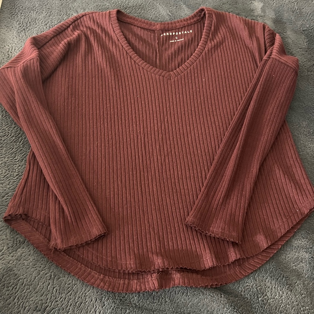 Burgundy shirt